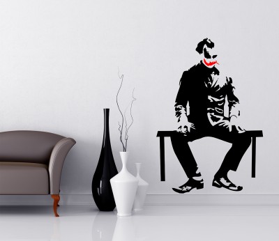 LANSTICK 121.92 cm JOKER IMAGE STICKER FOR WALL DECORATION Self Adhesive Sticker(Pack of 1)