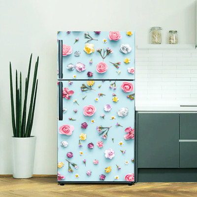 Bnezz 160 cm F-MultiFlower Self Adhesive Sticker(Pack of 1)