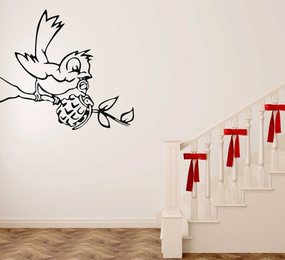 Littlebuds 65 cm Bird Wallsticker Removable Sticker(Pack of 1)