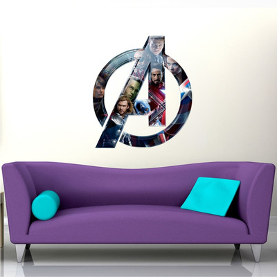 Saiii Designs 57 cm Marvel Avengers Wall Sticker to add life to your Walls Self Adhesive Sticker(Pack of 1)