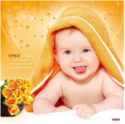 ZEN TREK 45 cm Baby Sparkle Picture 1208 Self Adhesive Sticker(Pack of 1)