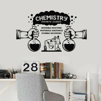 SnappyVinyl 57 cm Chemistry Lab Self Adhesive Sticker(Pack of 1)