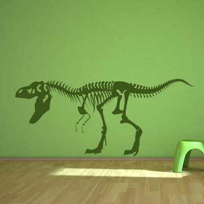 Xskin 26 cm T-Rex Dinosaur Skeleton Self Adhesive Sticker(Pack of 1)