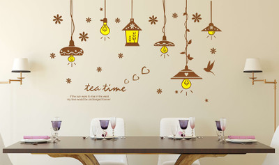 Wallzone 100 cm Abstract Removable Sticker(Pack of 1)