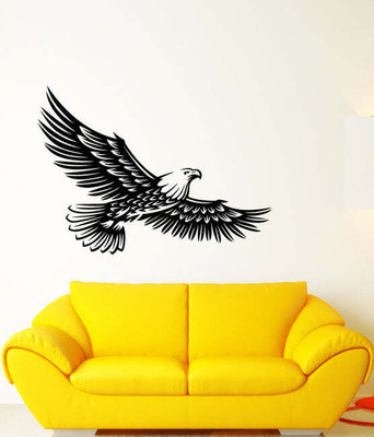 SnappyVinyl 27 cm Patriotic American Bird Self Adhesive Sticker(Pack of 1)