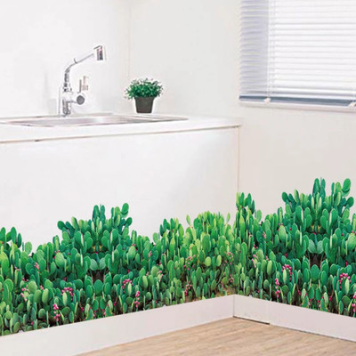Indian Royals 70 cm Green Grass Wall Sticker, Wall Stickers for Home Self Adhesive Sticker(Pack of 1)