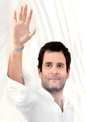 Dumdic 30 cm Honorable Rahul Gandhi A4 Strong Self Adhesive Sticker(Pack of 1)