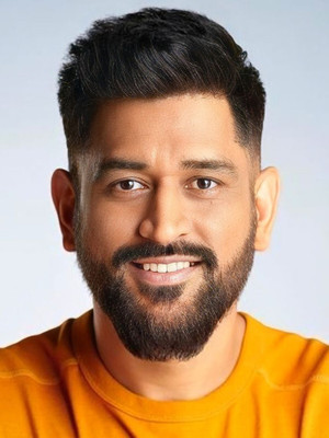 swaroopa 16.5 inch Mahendra Singh Dhoni Thala Sticker Self Adhesive Sticker(Pack of 1)