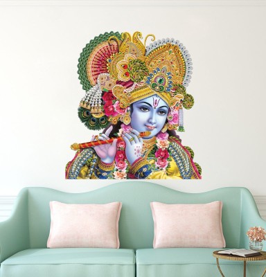 STICKER STUDIO 58 cm Krishna ji Wall Sticker & Decal Self Adhesive Sticker(Pack of 1)