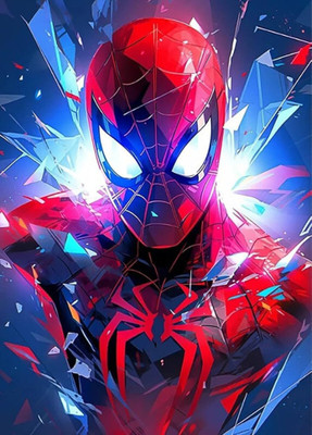 swaroopa 16.5 inch Spiderman Sticker Self Adhesive Sticker(Pack of 1)