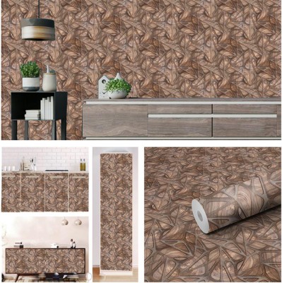 Bnezz 300 cm wallpaper for wall TreeTrunk wall stickers in home decor wallpaper for bedroom Self Adhesive Sticker(Pack of 1)