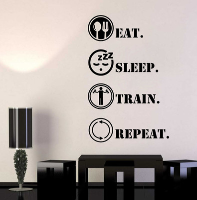 MIIKOR 80 cm Daily Routine | Non-Reusable Stickers Self Adhesive Sticker(Pack of 1)