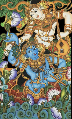 swaroopa 16.5 inch shri krishna sticker Self Adhesive Sticker(Pack of 1)