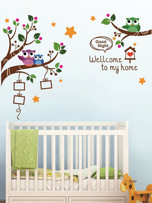 WALLARSH 57 cm Welcome to home Self Adhesive Sticker(Pack of 1)