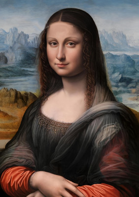 Dumdic 30 cm Beautiful Monalisa A4 Strong Self Adhesive Sticker(Pack of 1)