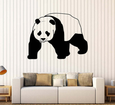 Xskin 27 cm Panda Bear Self Adhesive Sticker(Pack of 1)