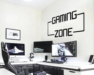 Xskin 120 cm Gaming Zone Video Game Self Adhesive Sticker(Pack of 1)