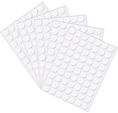 Adbee 0.27 inch Double-Sided Adhesive Dots, Transparent Round Stickers, No Marks Double-sided Sticker(Pack of 1)
