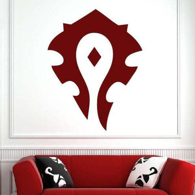 Xskin 52 cm WoW Warcraft Horde Logo Self Adhesive Sticker(Pack of 1)