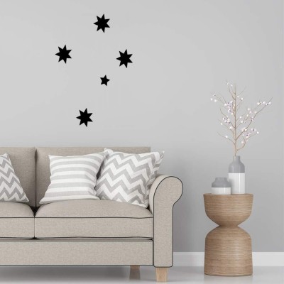 SnappyVinyl 29 cm Australia Southern Cross Stars3 Wall Decals, Easy to Apply Self Adhesive Sticker(Pack of 1)