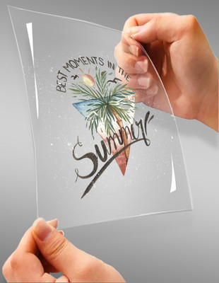 teesgraphy 30 cm BEST MOMENTS IN THE SUMMER Non-Reusable Sticker(Pack of 1)