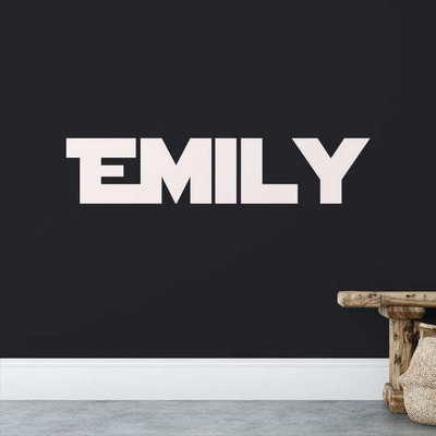 Xskin 10 cm Star Wars Personalised Name Self Adhesive Sticker(Pack of 1)