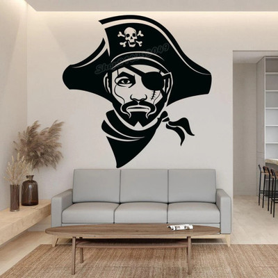 Xskin 31 cm Pirate , Wall Stickers Home Decor Waterproof Wall Decals Self Adhesive Sticker(Pack of 1)