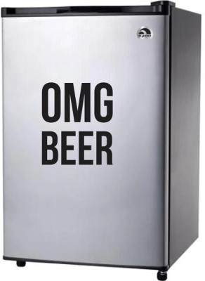 Xskin 13 cm OMG BEER Fridge Sticker Vinyl Decal Alcohol Drink Fridge Vintage Retro Self Adhesive Sticker(Pack of 1)