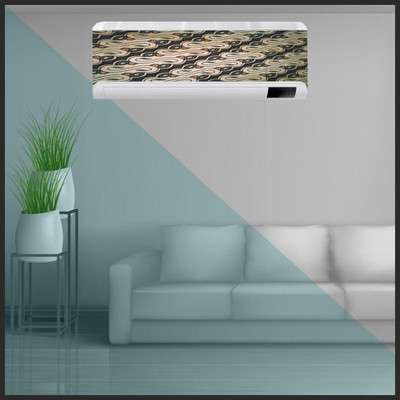 Sahaj Décor 35.56 cm Crative design pattern ac sticker size (36x14 inch) Self Adhesive Sticker(Pack of 1)