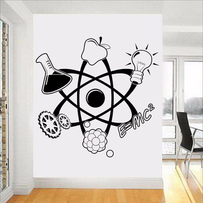 STIKHUB 60 cm practicaly science experiance wall stickres Self Adhesive Sticker(Pack of 1)