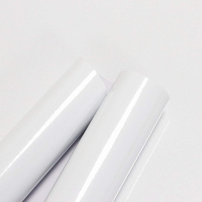 WELLSHIP Vinyl Abstract White Wallpaper(L x W: 213.36 cm x 60 cm)