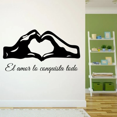 Xskin 52 cm Love Quote , Wall Stickers Home Decor Waterproof Wall Decals Self Adhesive Sticker(Pack of 1)