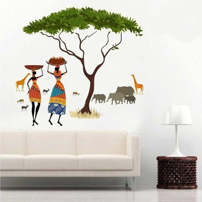 ZEN TREK 45 cm gorgeous wall sticker Self Adhesive Sticker(Pack of 1)