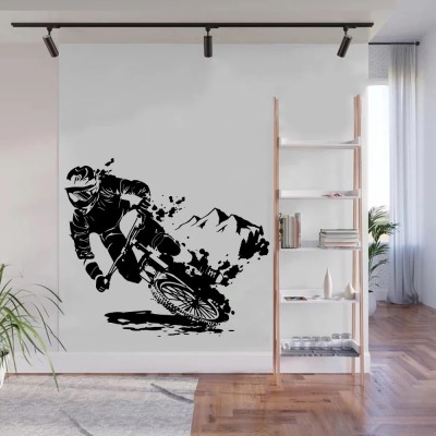 Xskin 35 cm Bike , Wall Stickers Home Decor Waterproof Wall Decals Self Adhesive Sticker(Pack of 1)