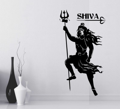 WALLSTICK 100 cm Lord Shiva Removable Sticker(Pack of 1)