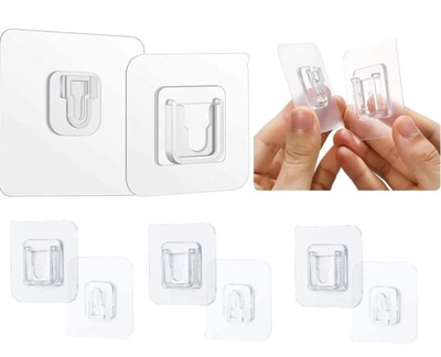 SJK Pack of 10 Pairs Self Adhesive Double-Sided Male Female Wall Hooks MFx10.389 Hook 1(Pack of 1)