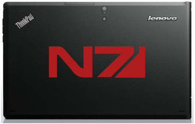 SnappyVinyl 2 cm Mass Effect N7 Insignia Computer Game Self Adhesive Sticker(Pack of 1)
