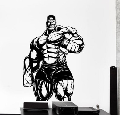 marvellous 81 cm m_dangerousbodybuilder Self Adhesive Sticker(Pack of 1)