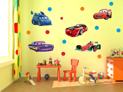 Divine studio 91 cm Cartoon Wall Stickers for Boys and Girls Bedrooms Self Adhesive Sticker(Pack of 1)