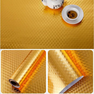 vintaze Foils Architecture Gold Wallpaper(L x W: 200 cm x 60 cm, Pack of 2)