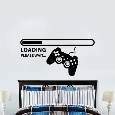 SnappyVinyl 60 cm Game Loading Phrase Self Adhesive Sticker(Pack of 1)