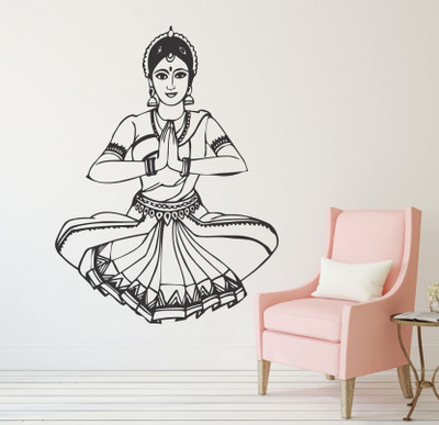 SnappyVinyl 30 cm Classical Dance wall Self Adhesive Sticker(Pack of 1)