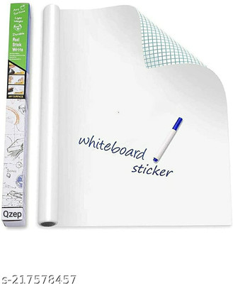 MGS 200 cm White Board Vinyl Wall Sticker Removable Decal Chalkboard (45 X 200 Cm) Chalkboard Sticker(Pack of 1)