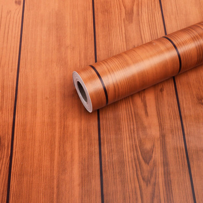 AmazingKarts Vinyl Decorative Brown, Black Wallpaper(L x W: 304 cm x 45 cm)