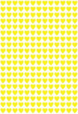 MEDIQO 0.5 inch Hearts Pattern 240 Sticker Self Adhesive Sticker(Pack of 1)