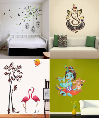Walltech 90 cm Set of 4 - 149 Self Adhesive Sticker(Pack of 4)