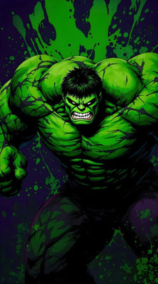 swaroopa 16.5 inch Hulk Sticker Self Adhesive Sticker(Pack of 1)
