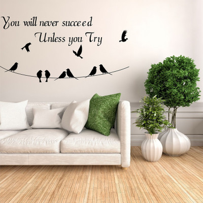 SnappyVinyl 72 cm Life Quote Self Adhesive Sticker(Pack of 1)