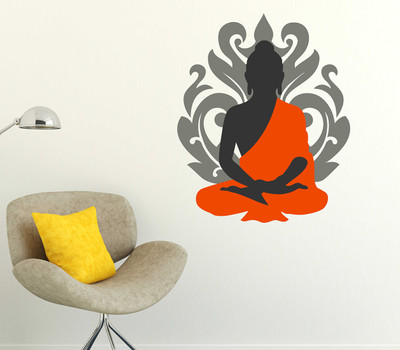Hanu 50 inch Buddha | Non-Reusable Sticker Self Adhesive Sticker(Pack of 1)