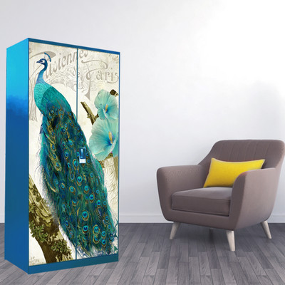 WallDaddy 213 cm WDST-PeacockAlmira Self Adhesive Sticker(Pack of 1)